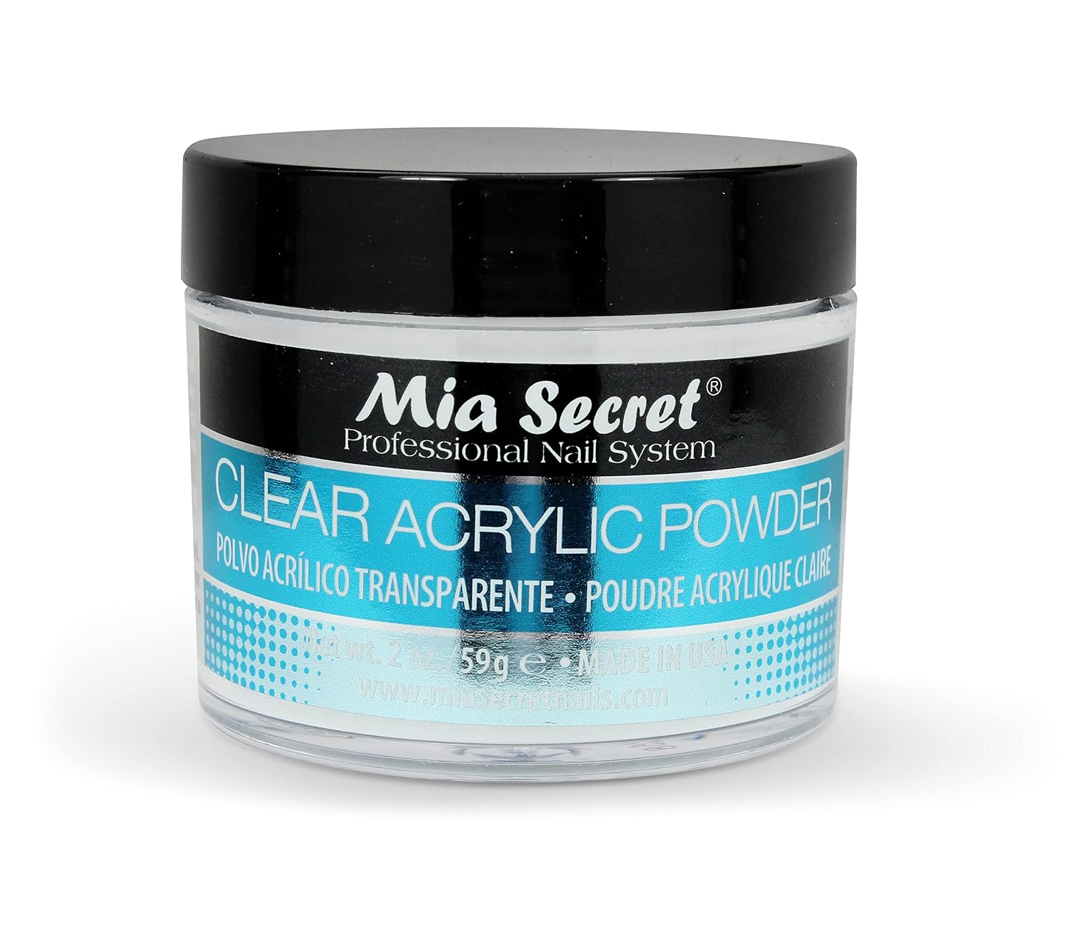 Clear Acrylic Nail Powder 2oz — Professional Formula