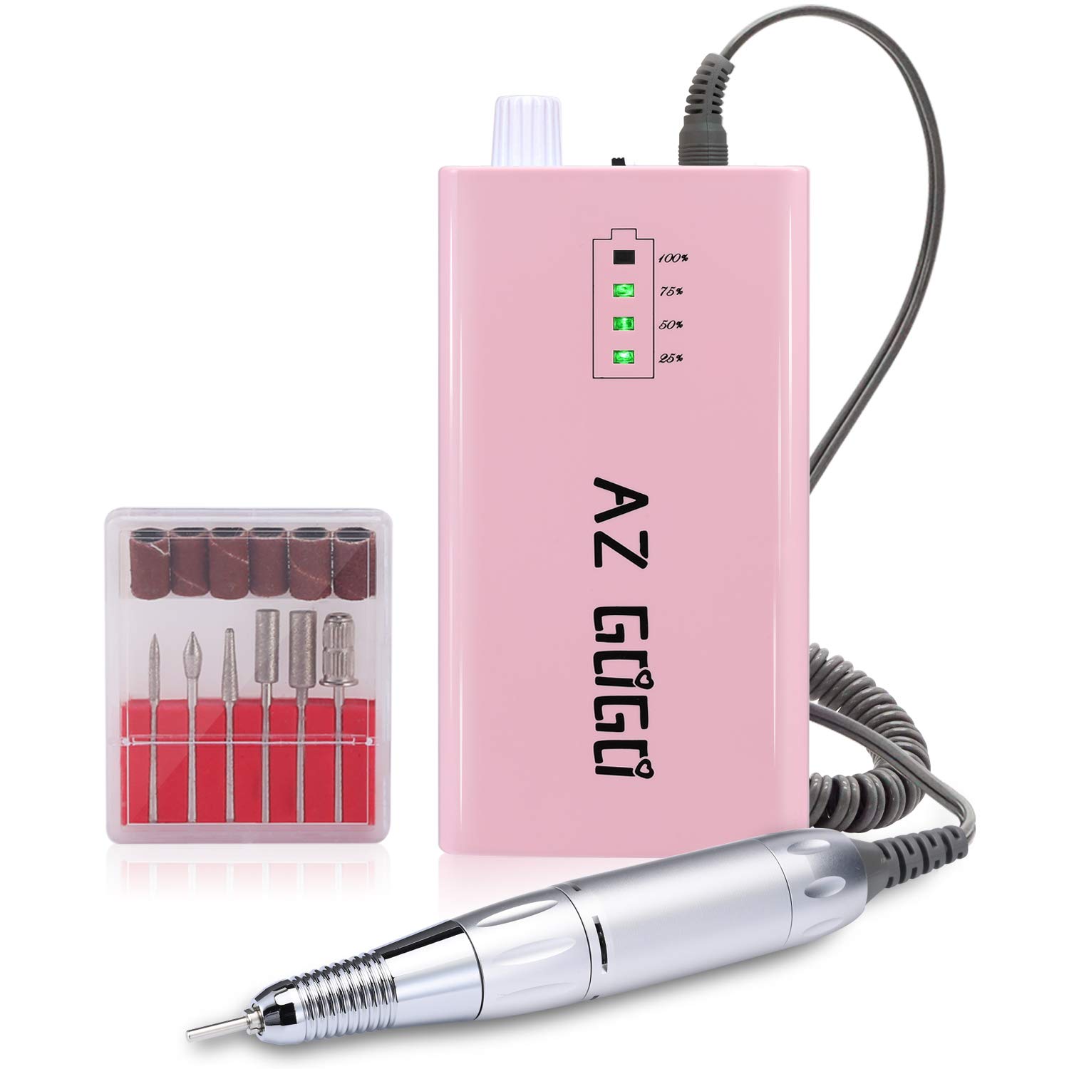 Portable Rechargeable Electric Nail Drill — Compact 30,000 RPM