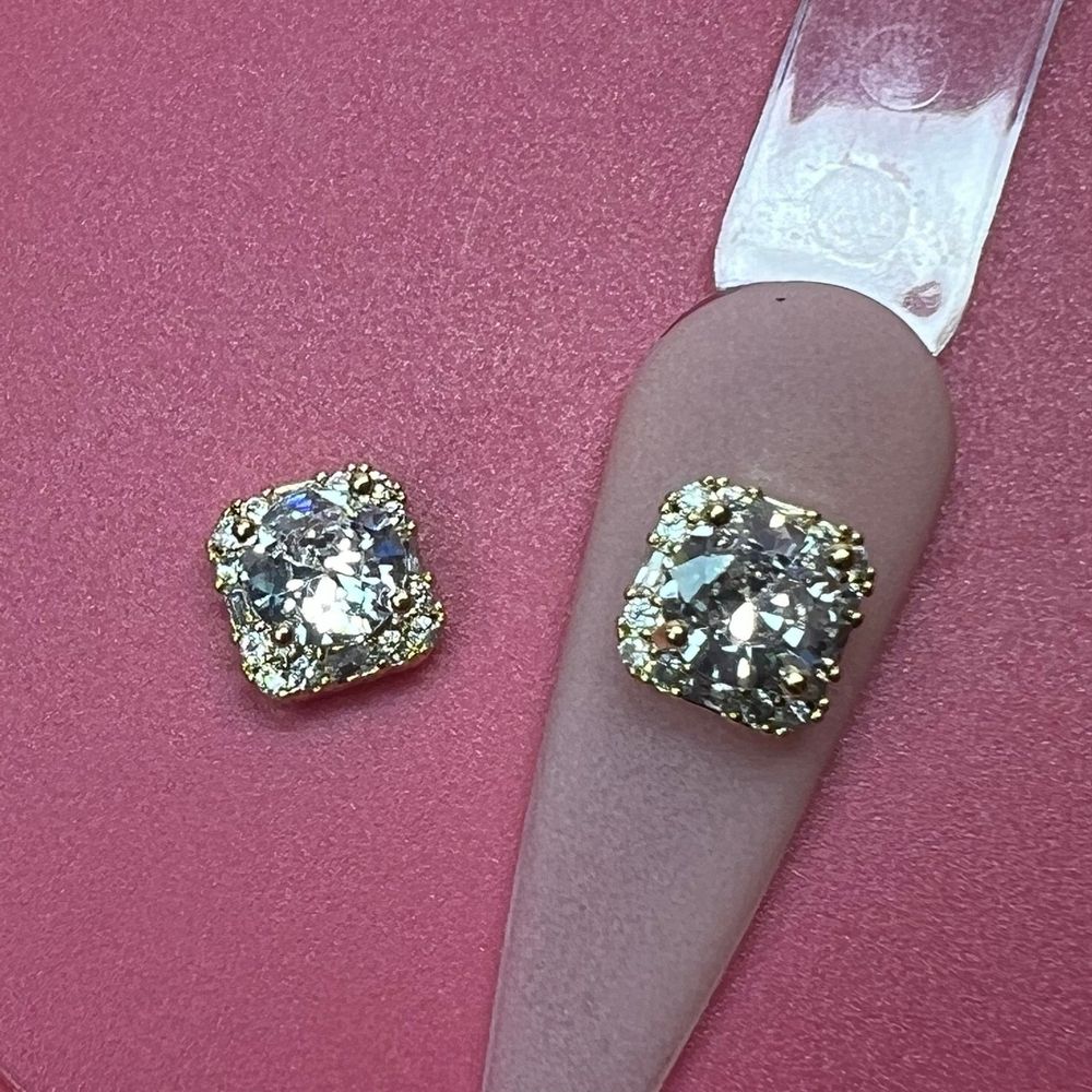 Crystal Square Nail Charms — Beginner’s Step-by-Step Guide
