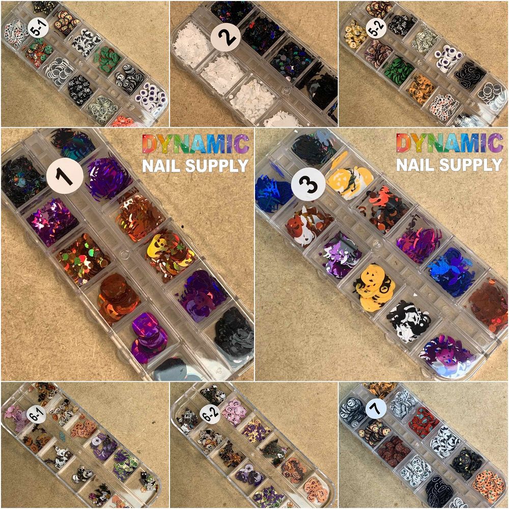 Halloween Nail Glitter Sequins: Fall Nail Art Review