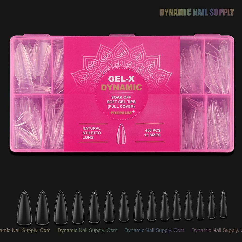 Natural Stiletto Gel Tips: Full-Cover Soft-Gel Comparison