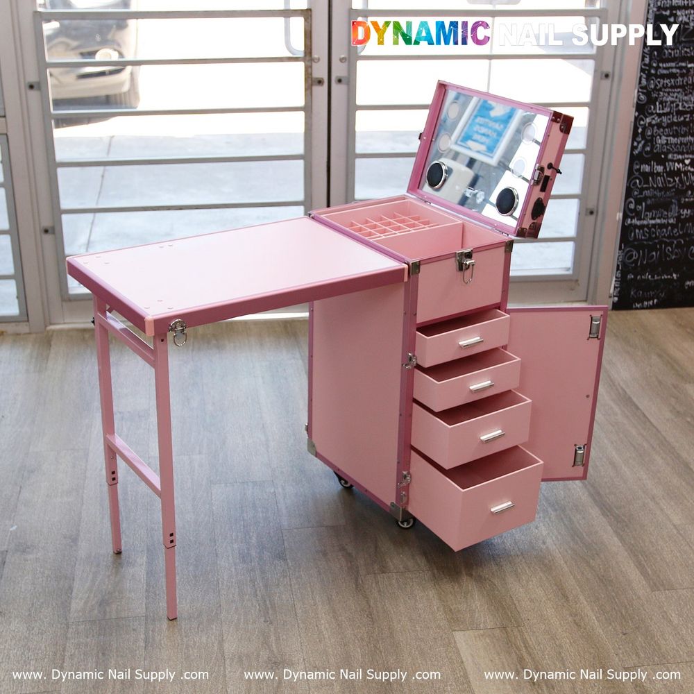 Get Salon Results with a Portable Manicure Table with Drawers